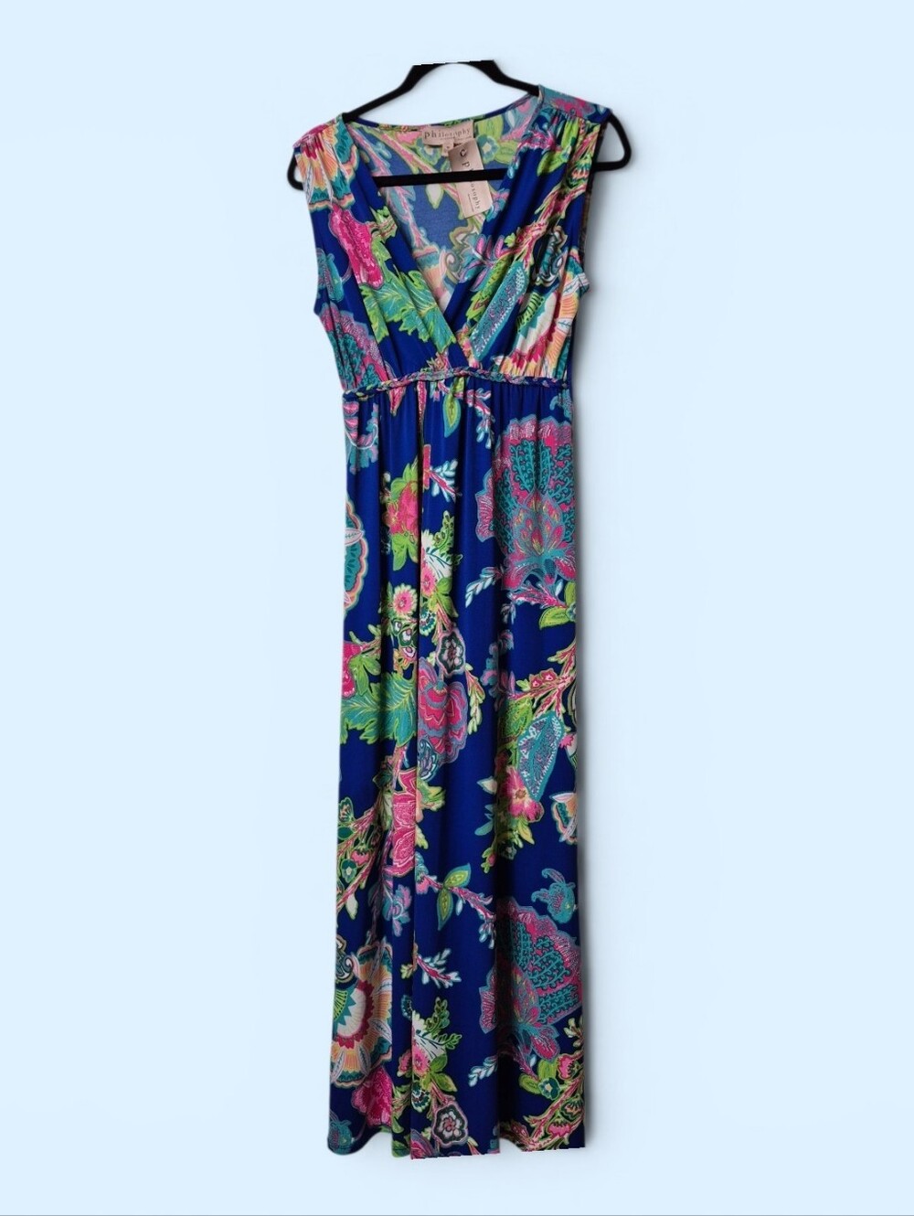 Philosophy Republic NWT Clothing Floral Boho Sleeveless Maxi Dress Medium